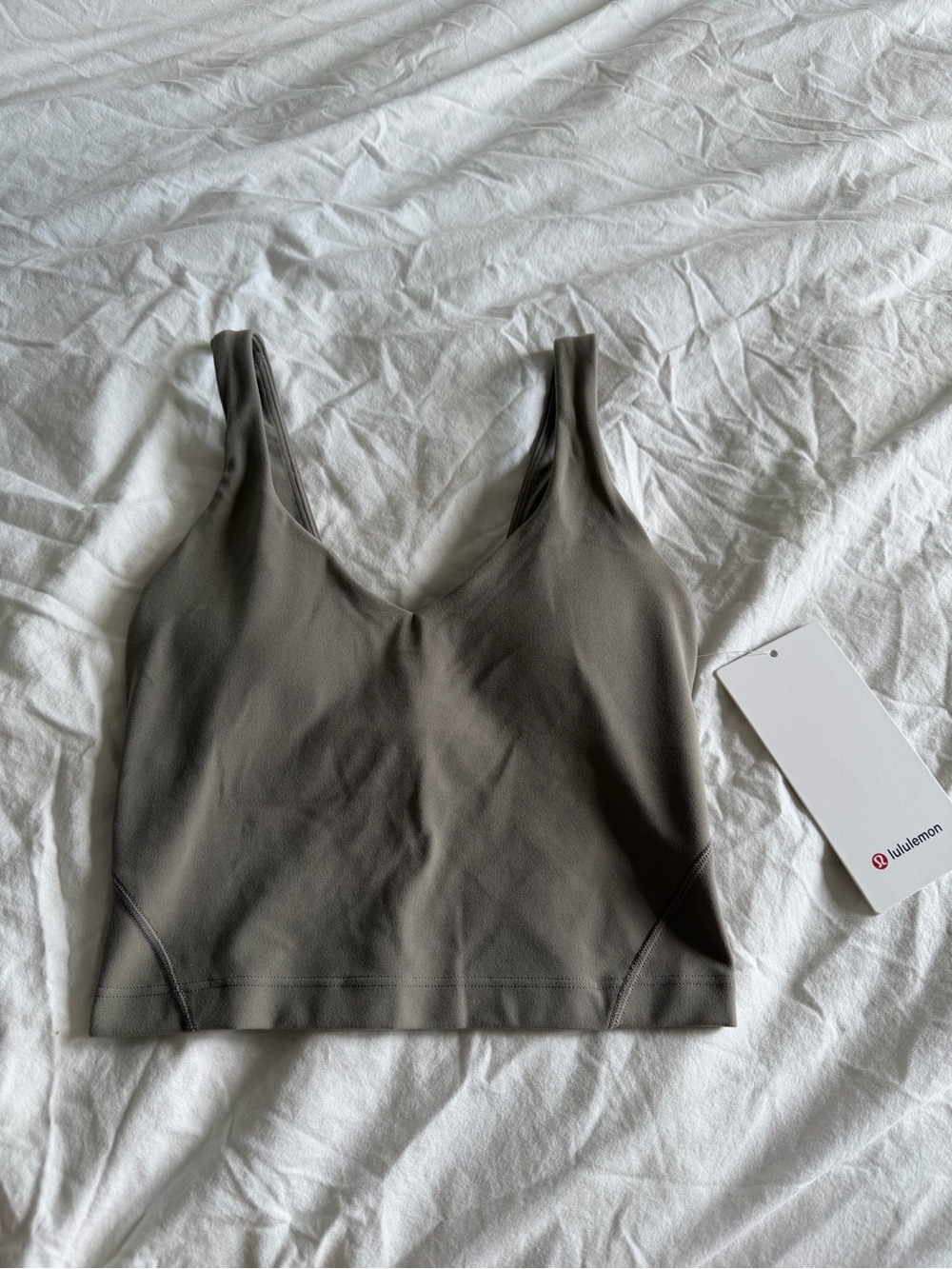 Lululemon beige/taupe activewear tank top